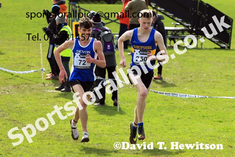 Mens Under-20s 2022 CAU Inter Counties Cross Country, Prestwold Hall, Loughborough.  Photo: David T. Hewitson/Sports for All Pics